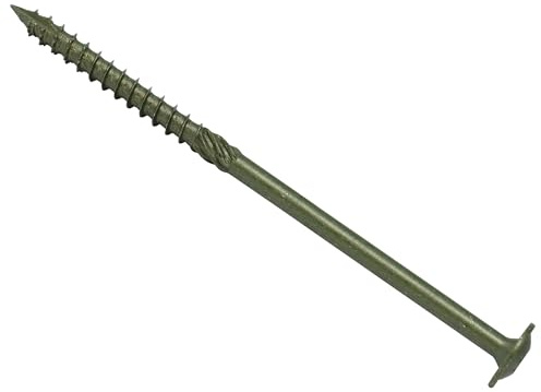 Forgefix SPECTRE Timber Fix Screws 8.0 x 250mm Green | Heavy-Duty Wood Screws | Box of 50 | High Torque | Exterior Use