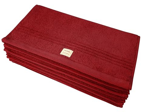 Dyckhoff Gästetücher Nature, 6er Set, GOTS Bio-Baumwolle, 30x50cm, Amarena | 100% Bio-Baumwolle, 500 g/m², GOTS-zertifiziert, nachhaltig, weich und saugfähig