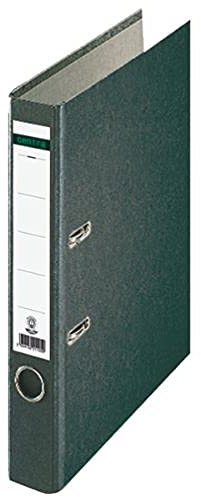 Centra 221105 Standard-Ordner (grauappe RC, mit Wolkenmarmor-Papier-Kaschierung, A4, 5,2 cm Rückenbreite) schwarz