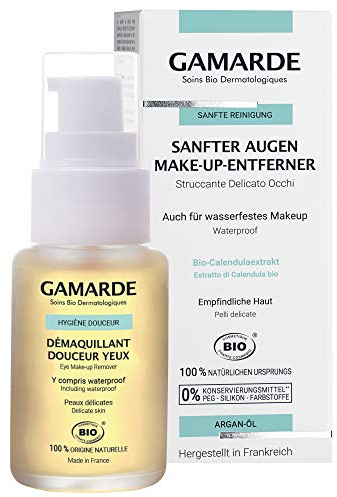 GAMARDE Bio-Kosmetik: Augen Make-Up Entferner I Eye Makeup Sanfte Reinigung I Veganer Augenmakeup Entferner I Eye Makeup Remover I Augen Make Up Entferner Naturkosmetik I Makeup Entfernung I 30 ml