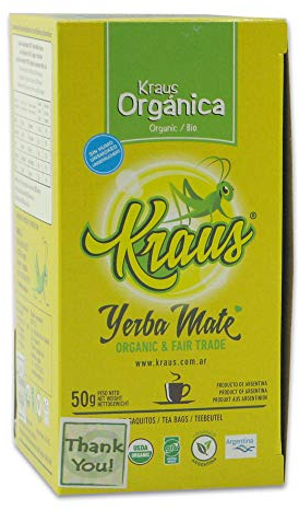 Organic Yerba Mate Kraus Teabags x 25