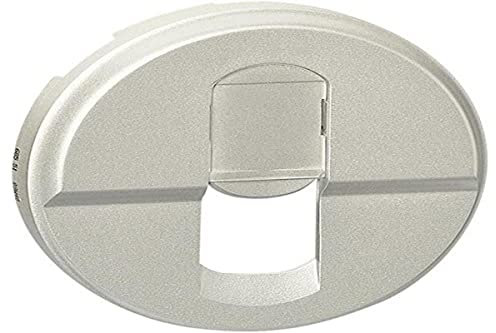 Legrand 068551 Enjoliveur Céliane pour Prise RJ45, Finition Titane, 1 Unité