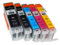 vhbw 5X Tintenpatronen kompatibel mit Canon Pixma MG5450, MG5500, IP7250, MG5600, MG5550, IX6850, IP8750, MG5650 Drucker + Chip (Kompatibel)