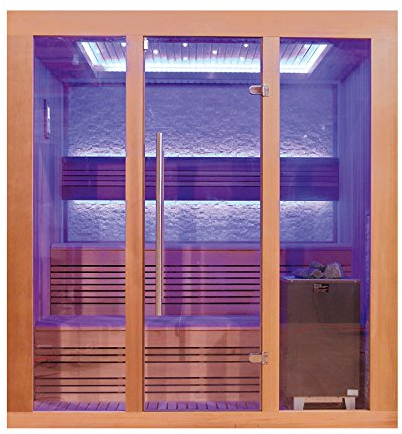 AWT Sauna E1244B rote Zeder/180x150/9kW EOS Cubo