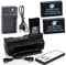 DSTE IR Remote 100D Poignée Batterie + 2x LP-E12 Batterie + USB Chargeur pour Canon EOS 100D
