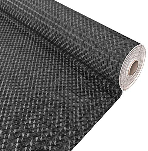 emmevi Tischschoner Molton, schwarz, unter Tischdecke, weich, rutschfest, schmutzabweisend, stoßfest, verschiedene Größen, 100 % Made in Italy, Modell Gummiband, 140 x 100 cm, Schwarz