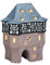 Kanzlei-Tor in Idstein aus Porzellan – Windlicht Lichthaus Miniatur-Modell – B16 x T12 x H22cm - detailreiche Haus Dekoration Teelichthalter Weihnachtsdorf Sammlerobjekt Dekohaus Geschenkidee