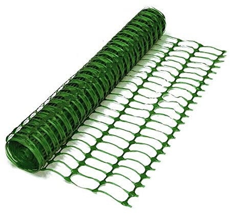 Yuzet 1m x 10m Green Barrier mesh Garden Fence Heavy Duty High Density Plastic Fencing