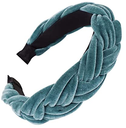 MIRRAY Rockabilly Mode Samt Braid Haarband Frauen Haar Kopf Hoop Sweet Girls Neues Trend Sommer Hair Stirnband Blau