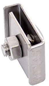 Bentatec Eckverbinder Set klein Edelstahl für Doppelstabmattenzaun Zaun Mattenverbinder (1)