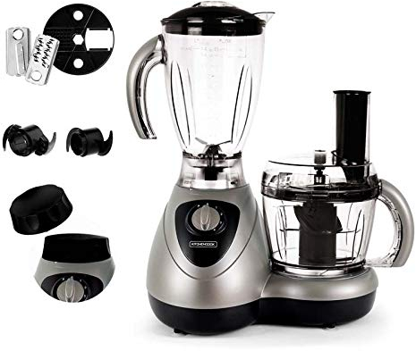 Kitchencook - Robot multifunción (500 W, con batidora y cuenco mezclador), color gris