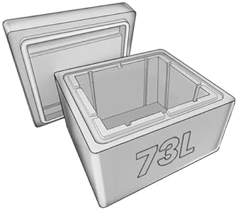 Caja Isotérmica | Nevera Portátil de Temperatura Refrigerada | De Porexpán Reutilizable Profesional | Diversos tamaños | Especial para el Transporte y Conservación de Productos