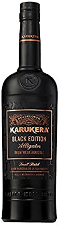 KARUKERA - Black Edition Alligator - Rhum Agricole - 45% Alcool - Origine : France/Guadeloupe - Notes de Cassonade & Epice - A déguster pur ou en cocktail - 70cl