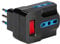 Poly Pool PP2387.1 Adattatore MULTISIZE spina 10A 3 prese 10/16A, Nero