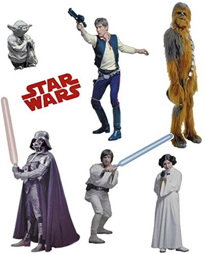 alles-meine.de GmbH 7 TLG. Set Fensterbild - Star Wars Darth Vader - Sticker Fenstersticker Aufkleber selbstklebend wiederverwendbar The Clone Krieg der Sterne