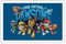 Spreadshirt Paw Patrol Pawsome Team Sticker, max. 10x10 cm, 10 x 10 cm, Mattweiß