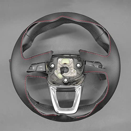 MEWANT Lenkradbezug für Audi Audi A3 (8Y) /A4 A5 /S3 /S4 /S5 /RS /Q2 /SQ2 /Q3 (F3) /Q5 (FY)/SQ5 (FY) /Q7 (4M) /SQ7 4M Q8 /SQ8 RS Q8