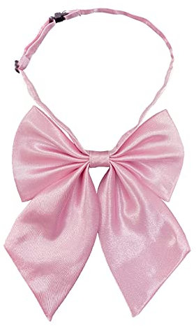 AUSUAYA Women Silk Uniform Bow Tie, Cute Anime Bowtie For School Girls Necktie/Cosplay/Goth/Valentine Party GB-B1 (Pink)