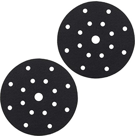 Be In Your Mind Lot de 2 disques de protection adhésifs pour ponceuse pneumatique et électrique 17 trous 150 mm