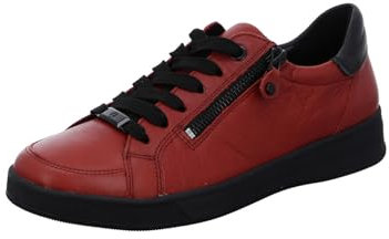 ARA Damen Rom Low-Cut Sneaker, Chilli,SCHWARZ, 41.5 EU