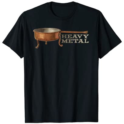 Heavy Metal Cast Iron Skillet T-Shirt
