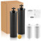 Lot de 4 filtres à eau au charbon actif noir et filtres au fluorure pour système de filtration d'eau par gravité avec membrane UF certifiée NSF