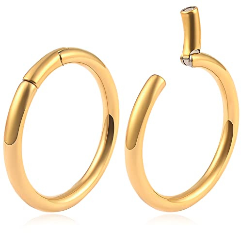 Vankula Ohr Gewichte Flesh Ear Weights Hangers Hoop Edelstahl für männer damen Ohrpiercing Gestreckte Schmuck 4mm 5mm 6mm 8mm