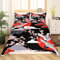 Homewish Kranich Bettbezug 135x200 Japanischer Stil Bettwäsche Set Kirschblüten Muster Frauen Mädchen Tröster Abdeckung Japanische Traditionelle Muster Dekor Tröster Set mit Reißverschluss Krawatten