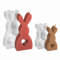 Wnddle 2 Stück Stück Ostern Kaninchen Silikonformen Gießformen, Ostern Kaninchen Silikonformen Gießformen, Hasenform für Ostern, Osterhase Beton zum Gießen, Silikon Gießform für DIY Handwerk