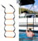 5 Steps Boat Ladder Marine Rope Ladder, Fire Ladder Climbing Aid for Hunting Boat Rope Ladder, Boat Ladder Foldable Boat Rope Ladder for Boat Removable Boat Rope Ladder for Dinghy Kayak