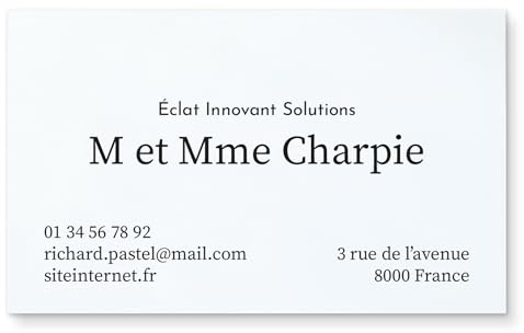 50 à 5000 Cartes de visite personnalisées classiques - UTTSCHEID (1)