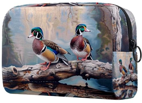 Make up Tasche klein,Make up Reisetasche,Bunte Vögel malen,Make up Organizer Tasche