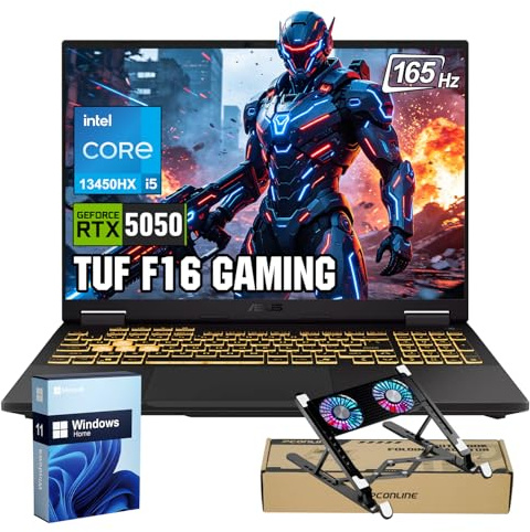 ASUS TUF 15.6 i7 RTX 4070 Gaming Laptop, 15.6 FHD 144Hz Display, Intel Core i7-13620H (Beats Intel i9-12900), NVIDIA GeForce RTX 4070, 16GB DDR5 RAM, 1TB SSD, RGB Backlit KB, Windows 11 Home