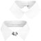 Mikovivi 2pcs Faux Col, Blanc Simple Cols Détachables Col Amovible Faux Cols de Chemise Faux Col pour Femmes Filles