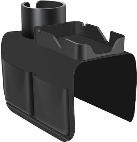 Portabicchieri per divano con vassoio, organizer antiscivolo per braccioli, tasche laterali per divano, portabicchieri per bevande in silicone, portabicchieri multiuso con vassoio e tasche laterali,