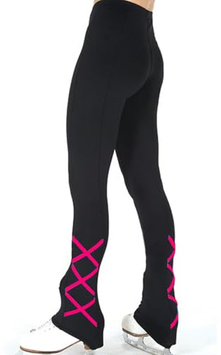 Eiskunstlauf-Hose, Lange Übungshose, wasserdichte Hose, Thermo-Leggings, Eiskunstlauf-Hose Für Damen Und Mädchen, Fleece,001,XXS