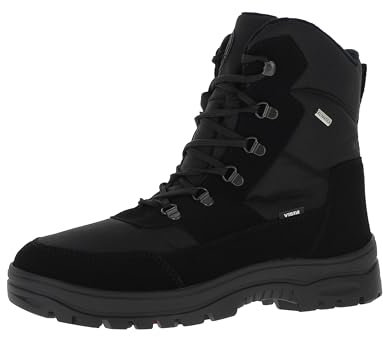 Vista 24-4528K OC warme und funktionelle Winterstiefel Herren mit ausklappbaren Spikes in der Sohle und Reissverschluss | Warm | Klimatex Membrane | Made in Europe EU 41