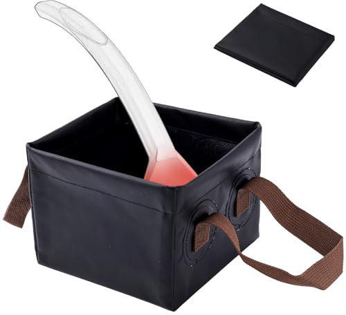 Zusammenklappbarer Wassereimer für Grillbürste, Wassereimer für Grillrettung Reinigungsbecken für Grillbürsten Ohne Borsten (Nur Einweichbecken, Keine Grillbürste)