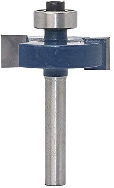 Trend Router Bits,Chamfer Edge Forming Router Bit,Milling Cutter,T Slot Router Bit,1/4 Inch Shank T-Shape Slotting Milling Cutter,Tungsten Carbide Top End Bearing Woodworking Tools 1pcs(3/8 in)