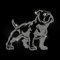 MAYJOYDIY Französischer Bulldogge Strass Aufnäher Zum Aufbügeln Hotfix Bully Hund Applikation Tiermotiv Wärmeübertragung Aufkleber Bling Patch Reparatur Für T Shirts Taschen Schuhe Hüte DIY Dekor