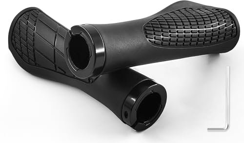 MAJOYLIFE Fahrradgriffe 22mm,Fahrrad Ergonomische Griffe,Lenkergriffe Fahrrad für MTB,BMX,Roller,Rennrad(Schwarz-B)