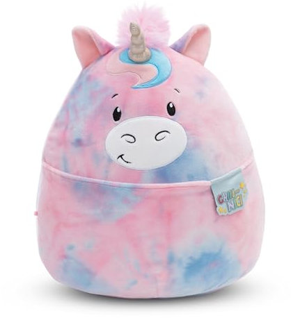 NICI Kuscheltier Chill Einhorn 20cm - bunt - Stofftier aus weichem Plüsch, niedliches Plüschtier zum Kuscheln und Spielen, für Kinder & Erwachsene, tolle Geschenkidee | 61793