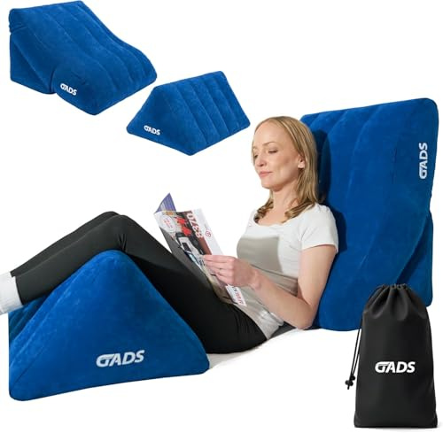 Aufblasbares Keilkissen-Set, Beinkissen für Bett und Reisen, kompakt mobil. | Leichtes Design für erhöhte Position, stabile Unterstützung, einfache Nutzung und platzsparende Lagerung nach Gebrauch daheim