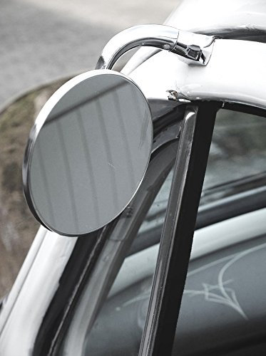 Universeller Außenspiegel - Edelstahl - 1 Stück passend für Fahrer- und Beifahrerseite