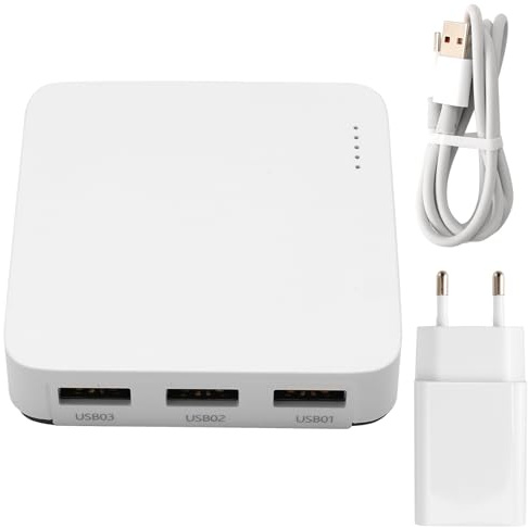 Breeshy Le Serveur d'impression Filaire Connecte 3 Imprimantes USB en Même Temps et Partage Un Réseau Standard 100 M pour WiFi/BT4.0 Prise UE
