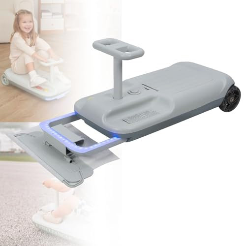 Kart de limpieza para niños, carrito de limpieza mejorado con fregona y luces geniales, kart portátil retráctil para interiores o exteriores con gran capacidad de almacenamiento.
