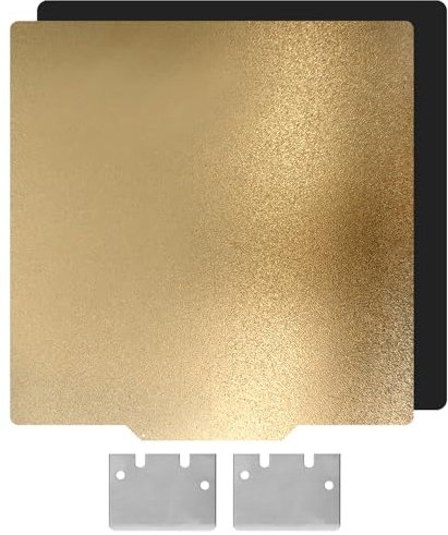 Build Plate for Adventurer 5M/5M Pro/AD5X Double Sided Textured PEI Sheet Bed for FLASHFORGE Adventurer 5M Plate 3D Printer with 2pcs Steel Scraper Tip Blade