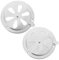 Holibanna 2 Piezas Apagador ventilación Malla respiradero cubierta del horno de acero inoxidable cubierta del ventilador con persianas cubierta de rejilla de persiana Plata