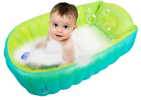 Celuicion Baignoire, baignoire pour bébé | Baignoire de douche en tout-petits gonflable | Support antidérapant de la hanche, protection contre la colonne vertébrale, trucs de bébé pour les de 0 à 5