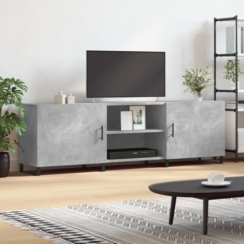 Swpsd TV Cabinet Concrete Grey 150x30x50 cm Engineered Wood Model829120
